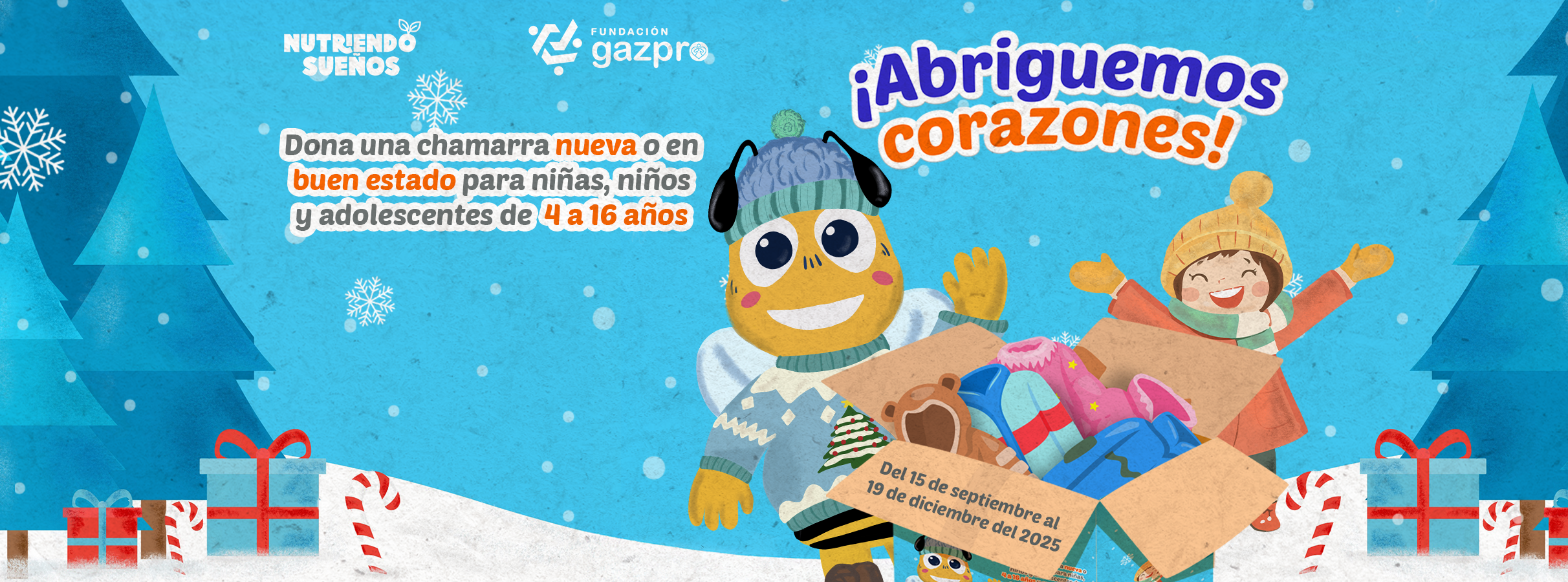 Gazpro se suma a la campaña “¡Abriguemos Corazones!” — ¡Dona una chamarra en tu estación más cercana!